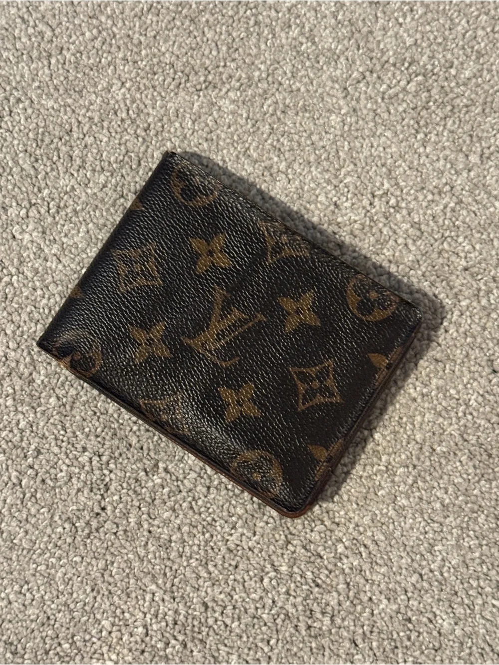 Louis Vuitton Monogram Canvas Money Clip Wallet Brown & Black